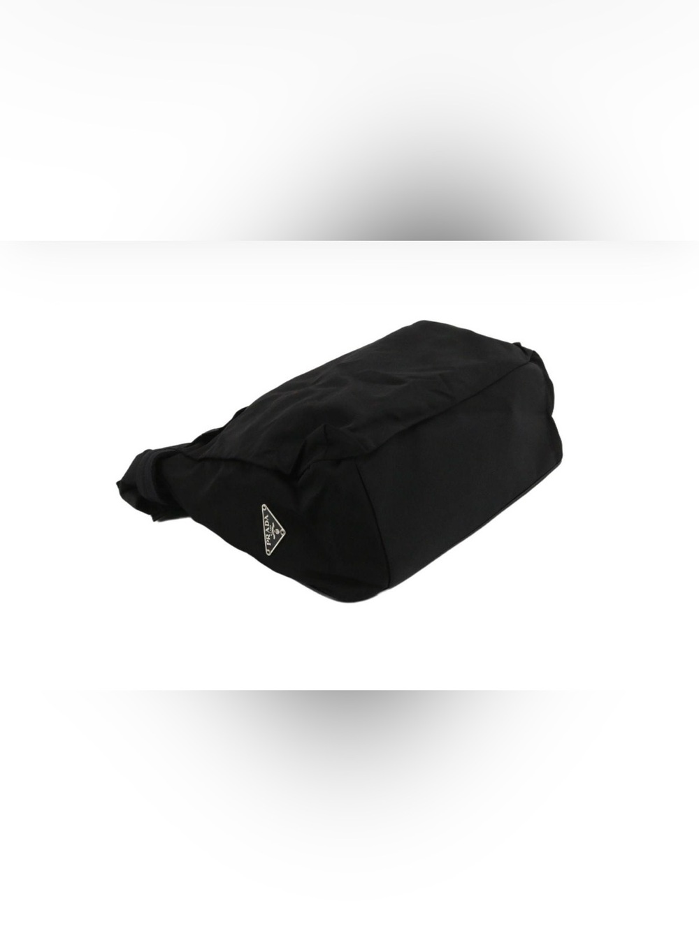 Prada Black Nylon Messenger Crossbody Clean Condition Includes COA